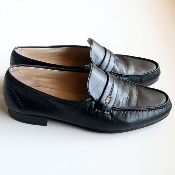 Bally of Switzerland Mathew Men's Black Leather Slip On Loafers Shoes Size 9 W - Picture 2 of 16
